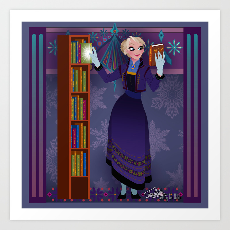 Frozen Elsa Casual Art Print By Teohoble Society6