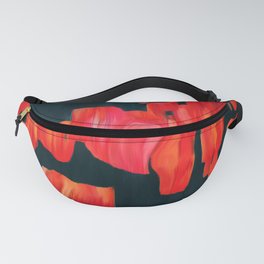Tulip field, original abstract painting Fanny Pack