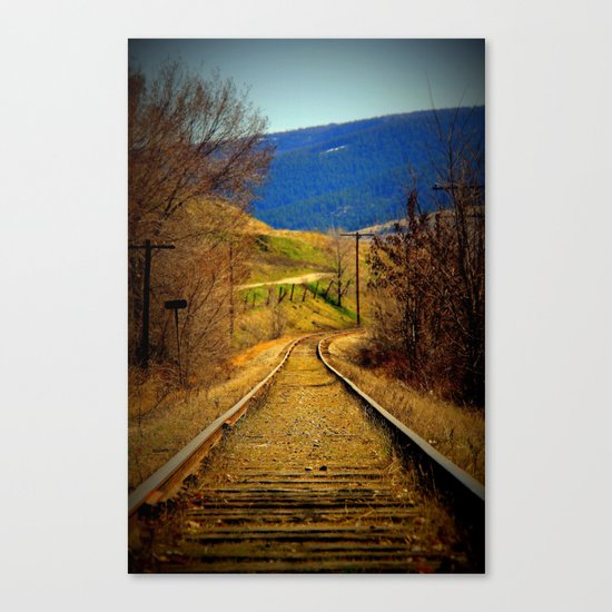 railway edited Canvas Print