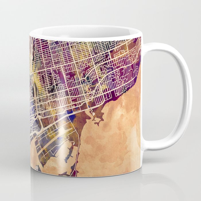 Toronto Canada Street Map Coffee Mug