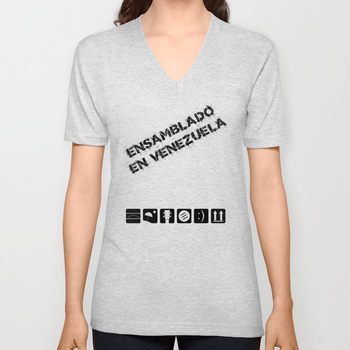 Ensamblado en Venezuela V Neck T Shirt