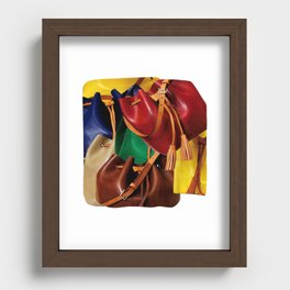 Earth Colors Recessed Framed Print