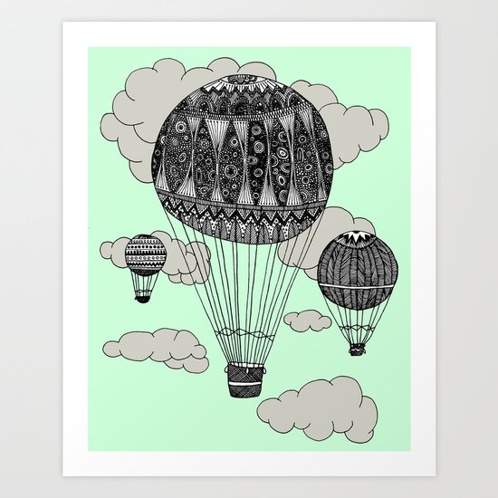 Hot Air Ballooning Art Print
