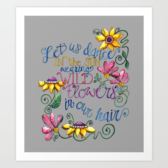 Let Us Dance Two Art Print