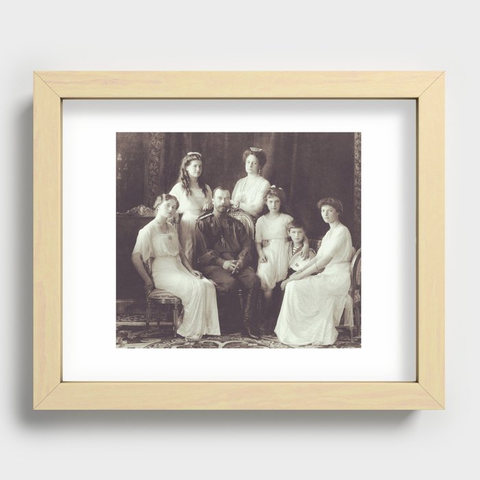 Romanov Family Portrait - 1913 Recessed Framed Print