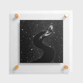 Starry Orca (Black Version) Floating Acrylic Print