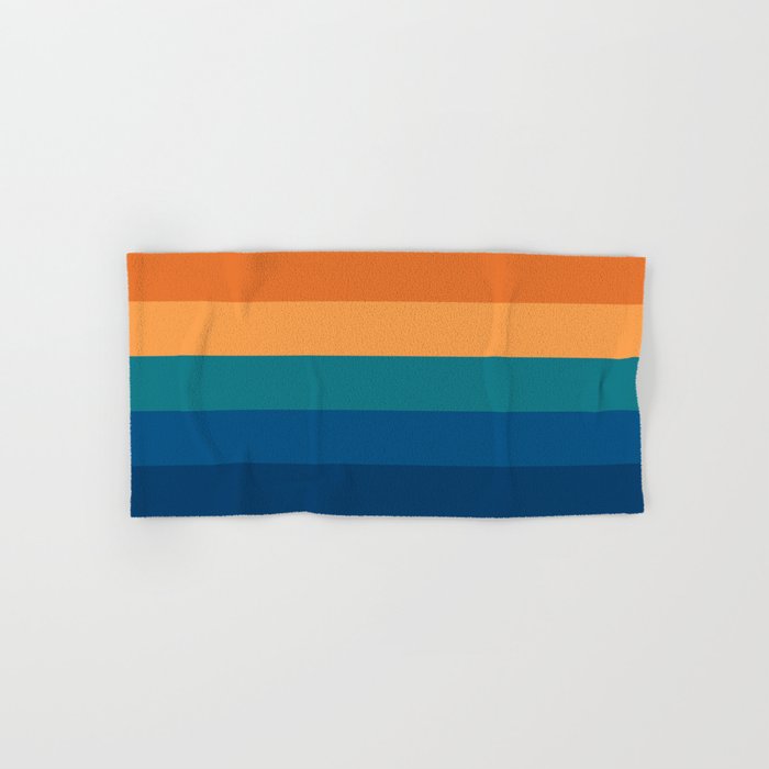 70's Retro Sunset Hand & Bath Towel