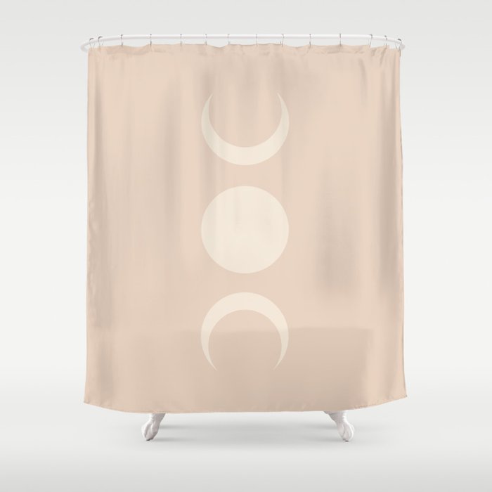 Moon Minimalism - Ethereal Light Shower Curtain