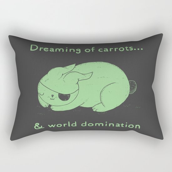 Dreaming of carrots Rectangular Pillow