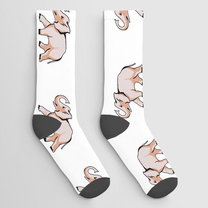 Elephant animal pattern Socks