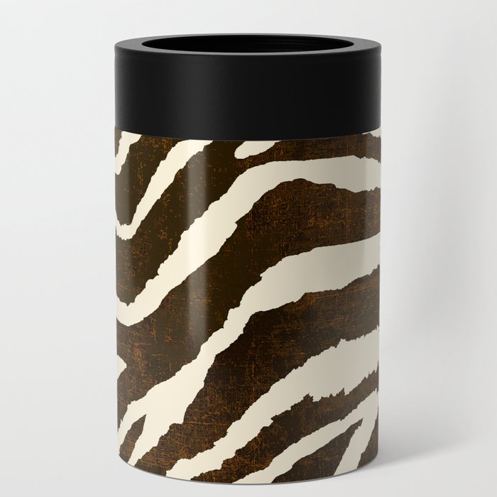 ANIMAL PRINT ZEBRA IN WINTER BROWN AND BEIGE 2019 Can Cooler