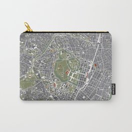 Tokyo city map engraving Carry-All Pouch