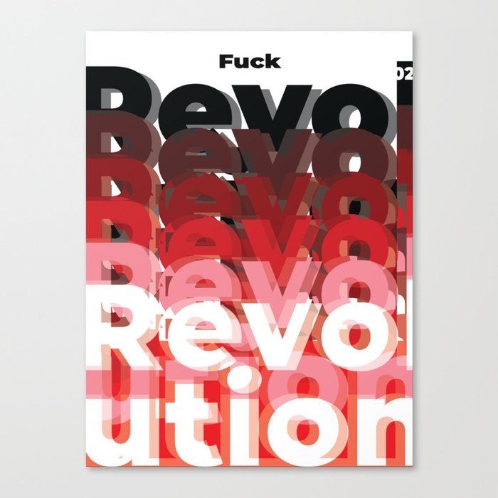 F. Revolution #02  Poster Serie Canvas Print