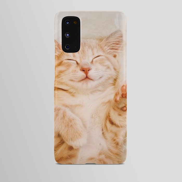 Brown cat Android Case