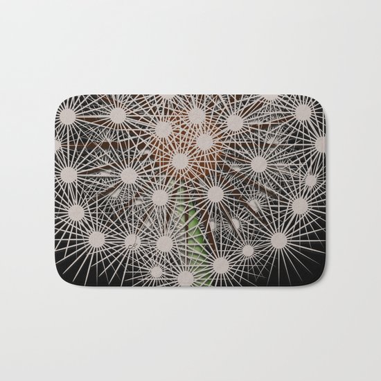 Abstract Dandilion Seeds Bath Mat