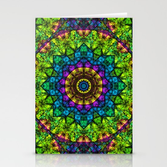 kaleidoscope Crystal Abstract G50 Stationery Cards