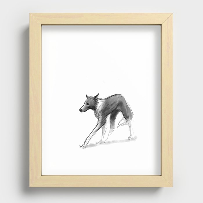 simpledog Recessed Framed Print