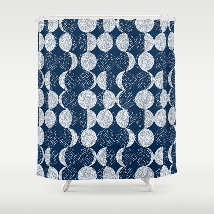 Moon Phases Shower Curtain