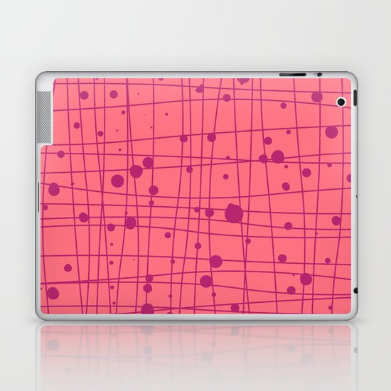 Woven Web pink Laptop & iPad Skin