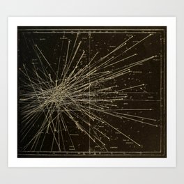 Meteor Shower Art Print