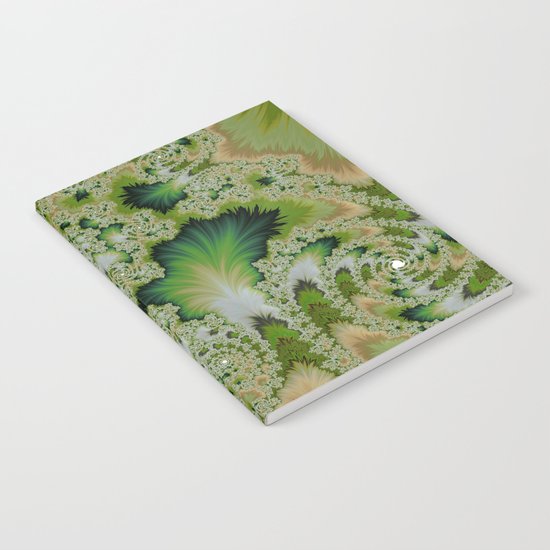 the green of spring abtract Notebook