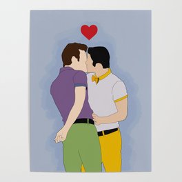 Klaine Kissing Poster