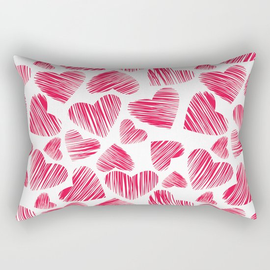 Hearts Rectangular Pillow