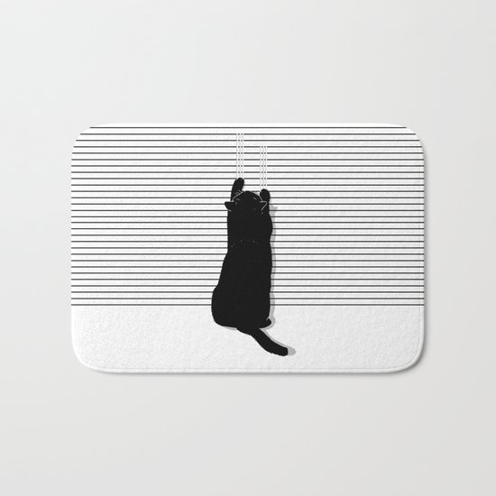 Cat Scratch Bath Mat