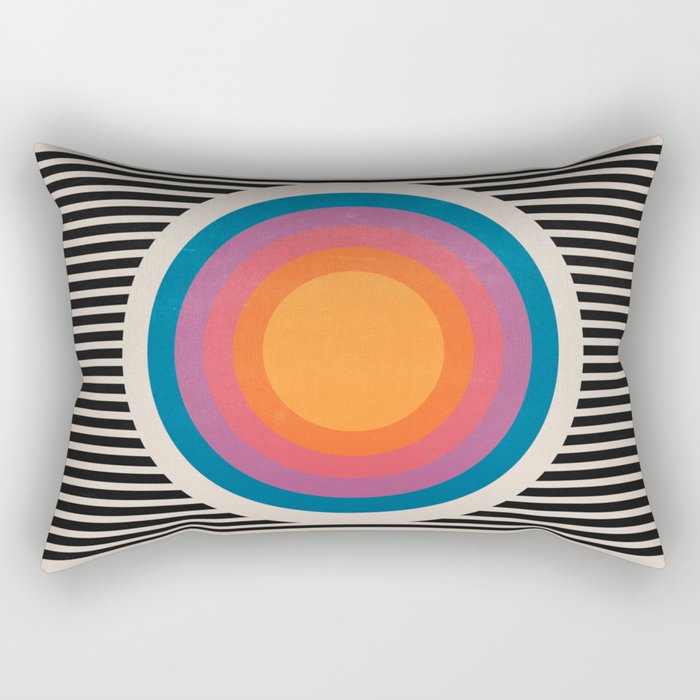 Vintage California Sun Rectangular Pillow