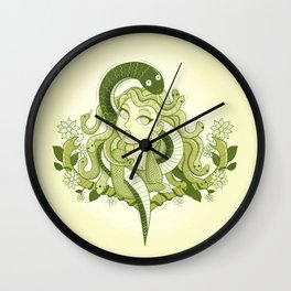 Cute Medussa  Wall Clock