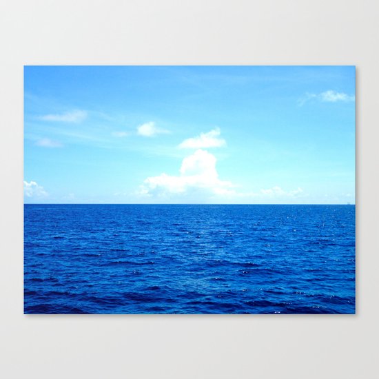 Serene Blue Water Canvas Print