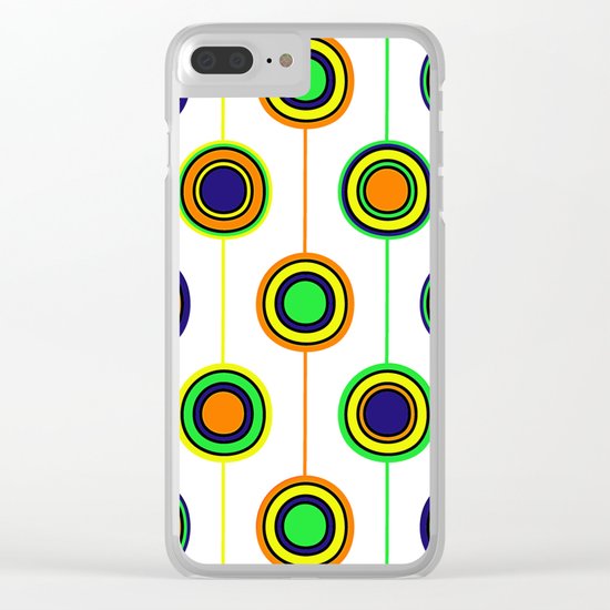 Circles of color Clear iPhone Case