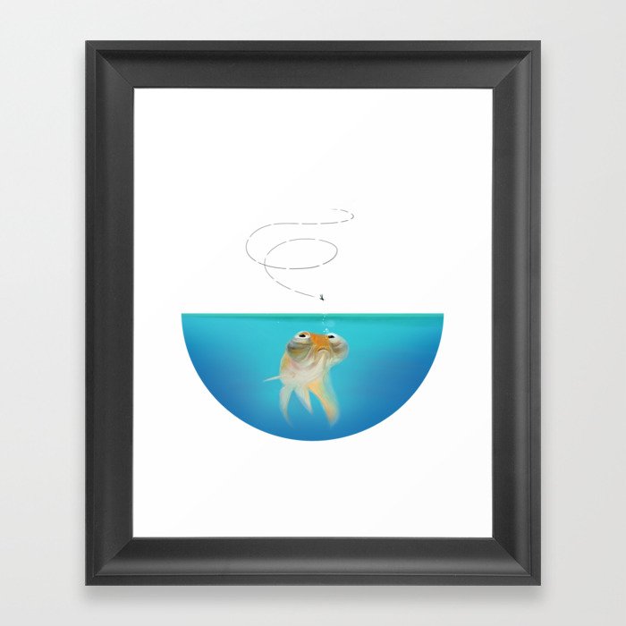 The Goldfish Diet Framed Art Print