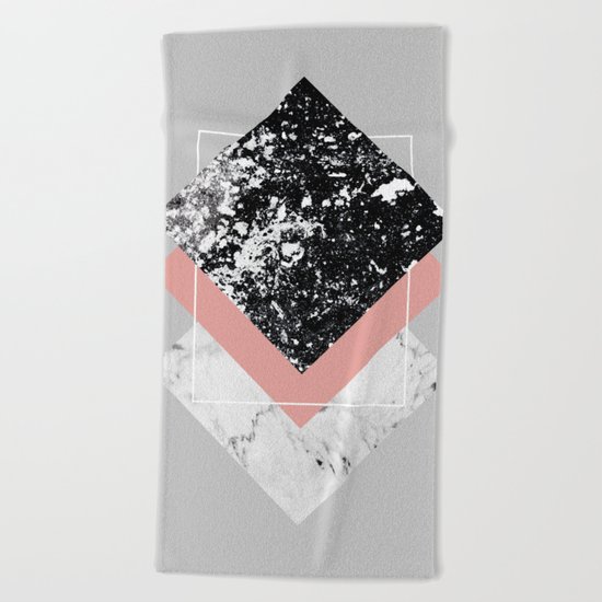 Geometric Textures 1 Beach Towel