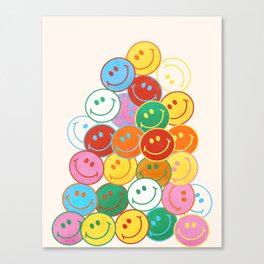 Lots of Smileys Canvas Print