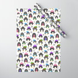 Winter Penguins Wrapping Paper
