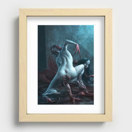 demon girl Recessed Framed Print