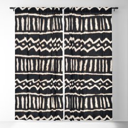 African Vintage Mali Mud Cloth Print Blackout Curtain