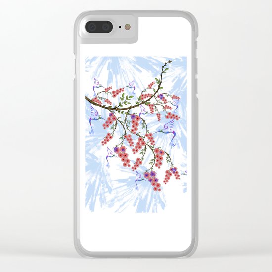 Blue bird Clear iPhone Case