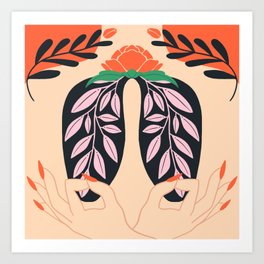 Witchy Lungs Art Print