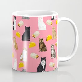 Cat breed tacos and burritos cute kitty lover pet gifts must have mexican food night Mug