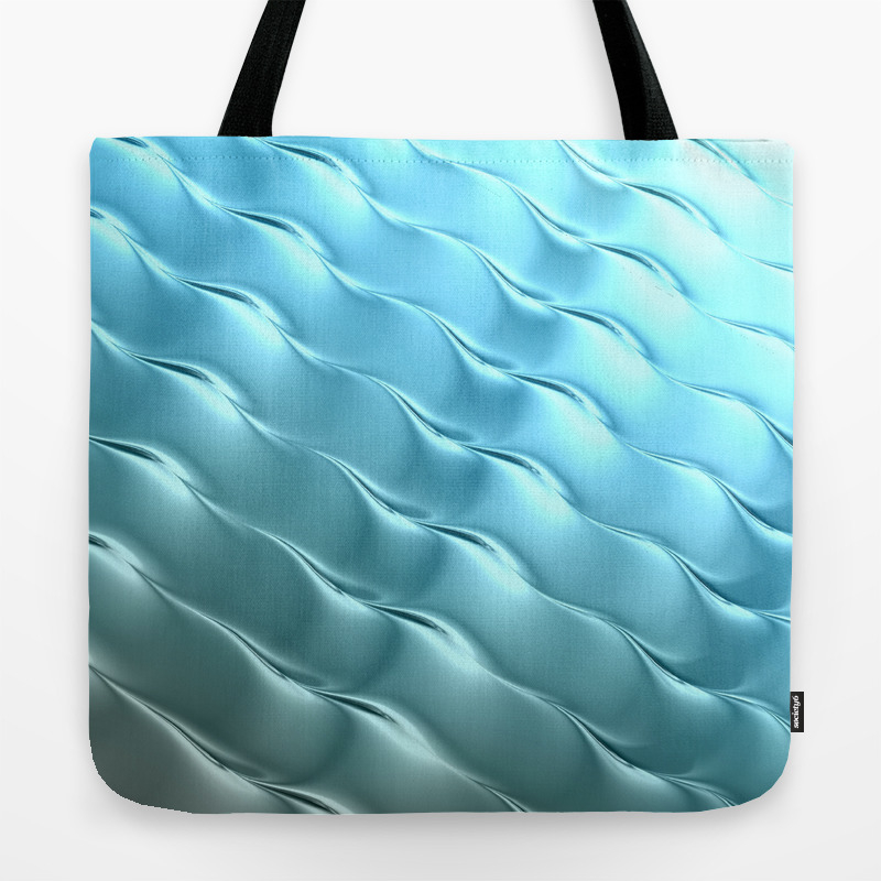 blue satin bag