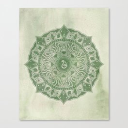 Slytherin mandala Canvas Print