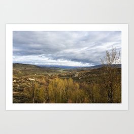 Granite Outcrops and a Beautiful Landscape Along Idaho's Highway 20 Art Print