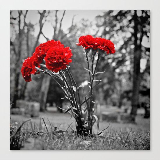 Graveyard decoration Canvas Print