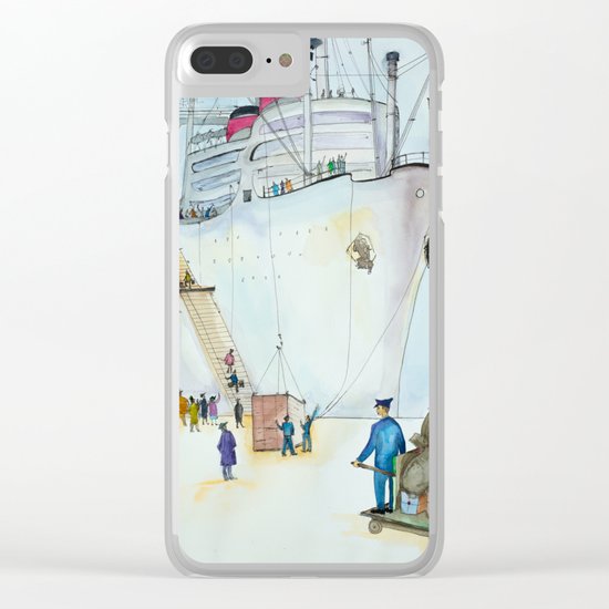 In the seaport Clear iPhone Case