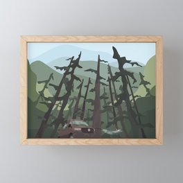 Hanging in the Canopy Framed Mini Art Print