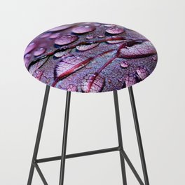 Drops in Shades of Purple Bar Stool