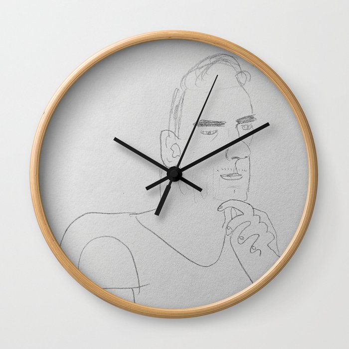 Sisk portrait Wall Clock
