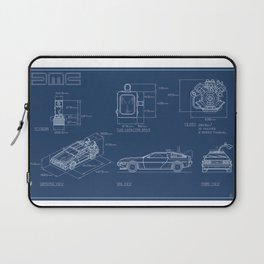 DMC DeLorean Blueprint Laptop Sleeve